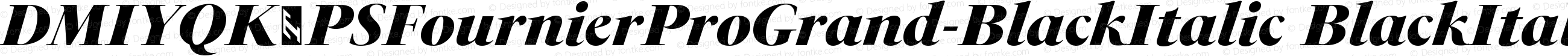 DMIYQK+PSFournierProGrand-BlackItalic