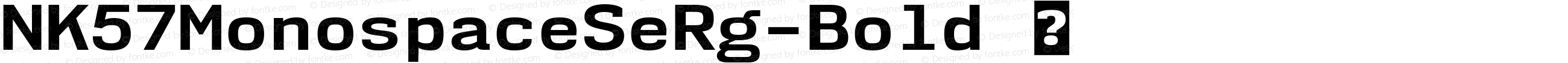 NK57MonospaceSeRg-Bold ☞