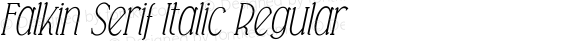 Falkin Serif Italic
