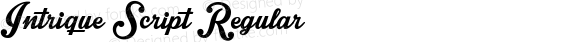 Intrique Script Regular