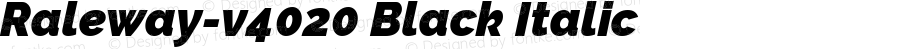 Raleway-v4020 Black Italic