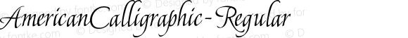 AmericanCalligraphic-Regular ☞ 1.000; ttfautohint (v1.5);com.myfonts.easy.typesetit.american-calligraphic.regular.wfkit2.version.4NWB