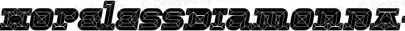 HopelessDiamondA-Italic ☞ Version 001.000; ttfautohint (v1.5);com.myfonts.easy.virusfonts.hopeless-diamond-basic.a-italic.wfkit2.version.3dJk