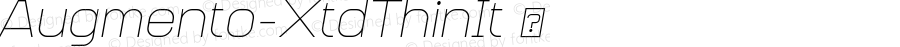 ☞Augmento Extended Thin Italic