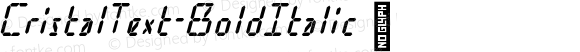 ☞Cristal Text Bold Italic