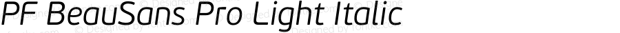 PFBeauSansPro-LightItalic