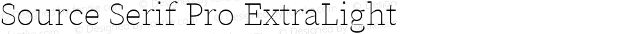 Source Serif Pro ExtraLight