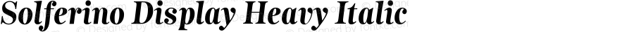 SolferinoDisplay-HeavyItalic