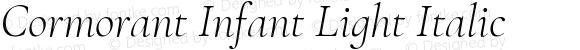 Cormorant Infant Light Italic