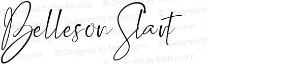 ☞Belleson Slant