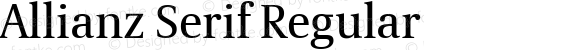 Allianz Serif Regular Version 1.00