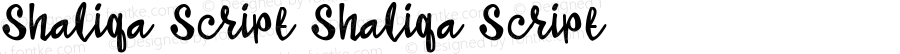 Shaliqa Script Shaliqa Script Version 1.000