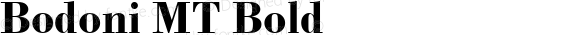 Bodoni MT Bold