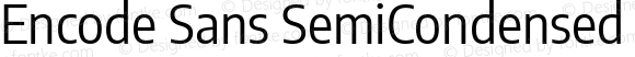 Encode Sans SemiCondensed Regular