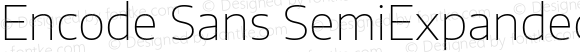 Encode Sans SemiExpanded Thin