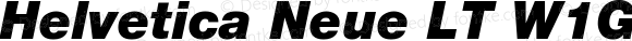 Helvetica Neue LT W1G 96 Black Italic Version 1.100;PS 001.001;hotconv 1.0.38