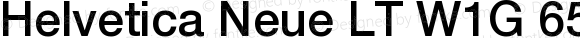 Helvetica Neue LT W1G 65 Medium
