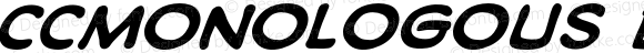 CCMonologous Bold Italic