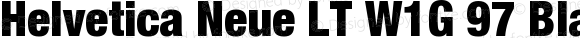 Helvetica Neue LT W1G 97 Black Condensed