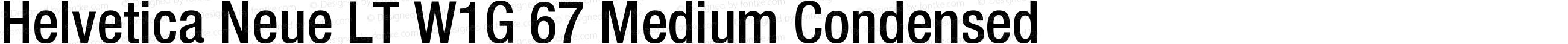 Helvetica Neue LT W1G 67 Medium Condensed