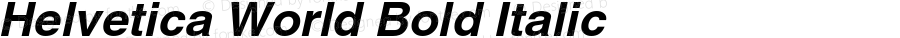 Helvetica World Bold Italic