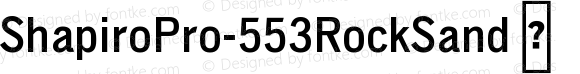 ShapiroPro-553RockSand ☞ Version 4.000;com.myfonts.easy.ogj-typedesign.shapiro-pro.553-rock-sand.wfkit2.version.5kue