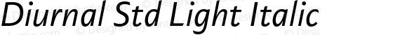 Diurnal Std Light Italic