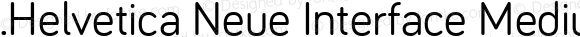 .Helvetica Neue Interface Medium Italic P4
