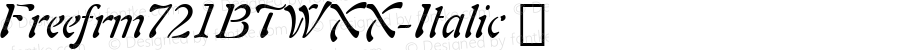 Freefrm721BTWXX-Italic ☞ Version 1.10;com.myfonts.easy.bitstream.freeform-721.italic.wfkit2.version.4Rci