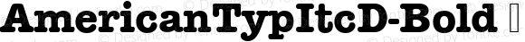 AmericanTypItcD-Bold ☞ Version 001.005;com.myfonts.easy.urw.itc-american-typewriter.bold-2.wfkit2.version.39m