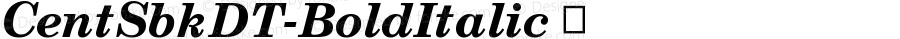 CentSbkDT-BoldItalic ☞ Version 1.00 CFF OTF. DTP Types Limited Aug 09 2006; ttfautohint (v1.5);com.myfonts.easy.dtptypes.century-schoolbook-dt.bold-italic.wfkit2.version.2E3k