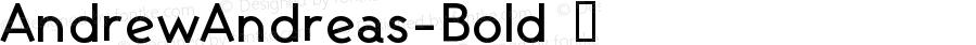 AndrewAndreas-Bold ☞ Version 1.00 2020; ttfautohint (v1.5);com.myfonts.easy.ingrimayne.andrew-andreas.bold.wfkit2.version.5A8d