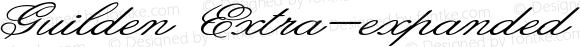 Guilden Extra-expanded Italic
