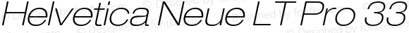 Helvetica Neue LT Pro 33 Thin Extended Oblique