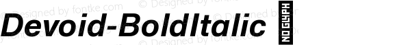 Devoid-BoldItalic ☞