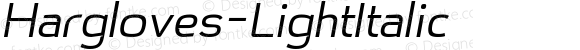 Hargloves-LightItalic ☞