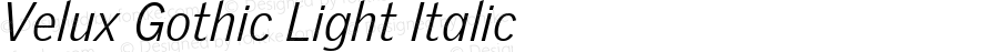 VeluxGothic-LightItalic