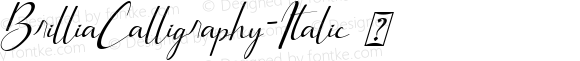 ☞Brillia Calligraphy Italic