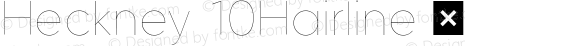 Heckney-10Hairline ☞