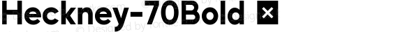 Heckney-70Bold ☞