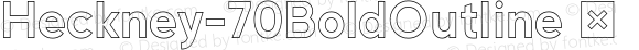 Heckney-70BoldOutline ☞