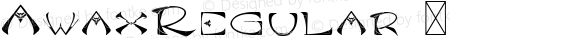 AwaxRegular ☞ Version 1.071;Fontself Maker 3.5.1;com.myfonts.easy.arkilion.awax.regular.wfkit2.version.5zoS