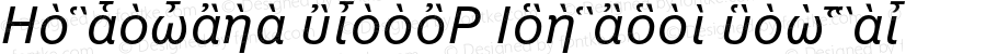 Helvetica GreekP Inclined Regular 001.003