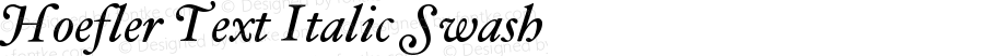 Hoefler Text Italic Swash