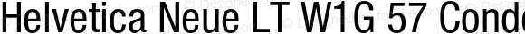 Helvetica Neue LT W1G 57 Condensed