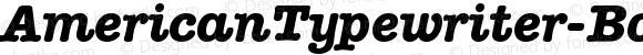 AmericanTypewriter-BoldItalicA ☞ Version 1.00; ttfautohint (v1.5);com.myfonts.easy.itc.american-typewriter.bold-italic-a.wfkit2.version.3LvQ