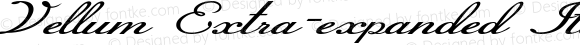 Vellum Extra-expanded Italic