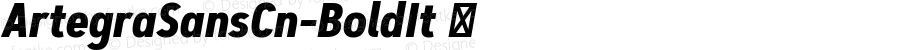 ArtegraSansCn-BoldIt ☞ Version 1.007;com.myfonts.easy.artegra.artegra-sans.cond-bold-italic.wfkit2.version.5wDM