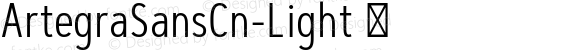 ArtegraSansCn-Light ☞