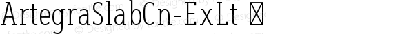 ArtegraSlabCn-ExLt ☞ Version 1.003; ttfautohint (v1.5);com.myfonts.easy.artegra.slab.artegra-slab-condensed-extralight.wfkit2.version.5sob